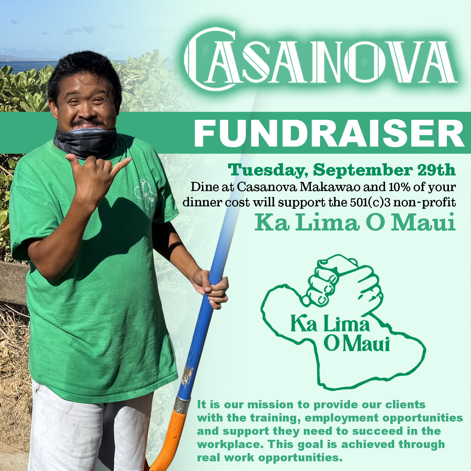 Ka Lima O Maui Casanova Makawao Fundraiser